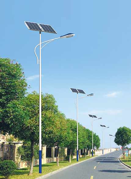 Farola solar integrada